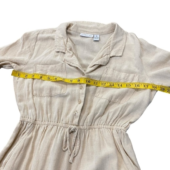 Sincerely Jules Lagenlook Coastal Beach Cream Long Sleeve Jumpsuit Size Small - Picture 8 of 12